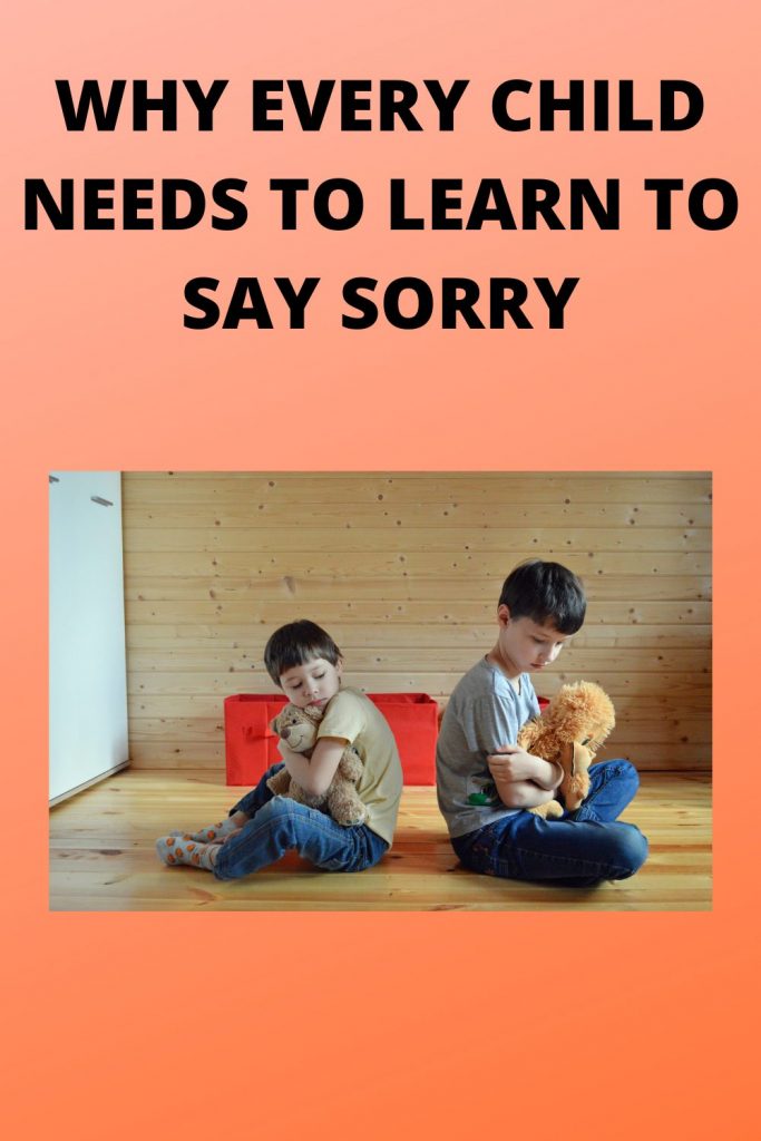 WHY EVERY CHILD NEEDS TO LEARN TO SAY SORRY - Gleeful Grandiva